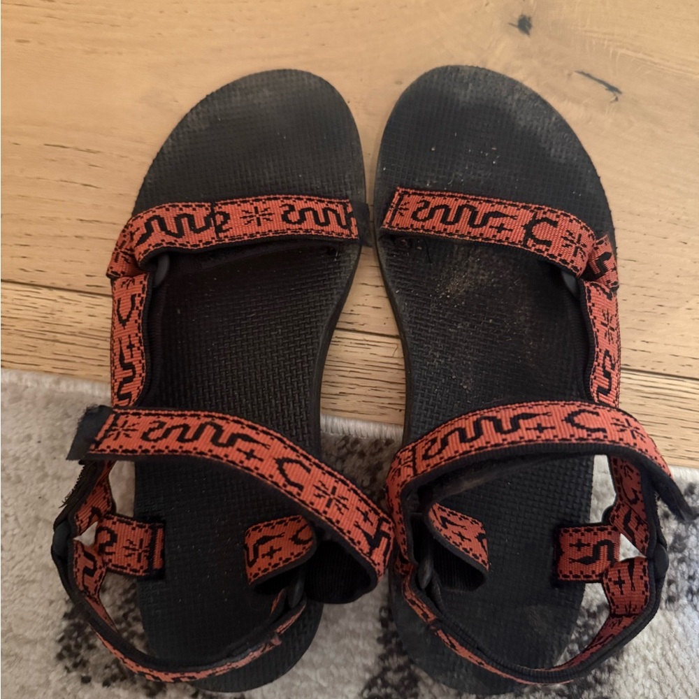 Teva Black and Red Sandals